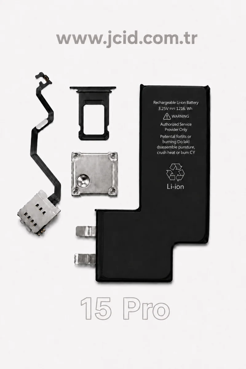 iPhone 15 Pro Batarya Amerikan Versiyon Sim Donusturme Kiti