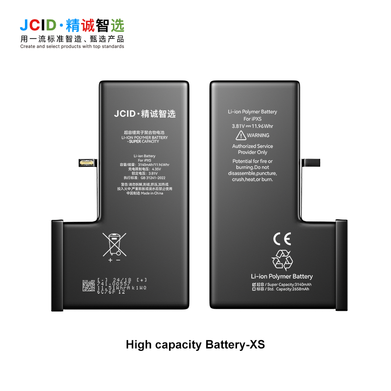 iPhone XS Batarya JCID 3020 mAh Yüksek Kapasiteli
