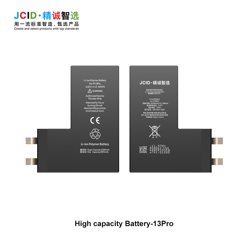 JCID iPhone 13 Pro Filimsiz Yüksek Kapasiteli Batarya (3330 mAh)