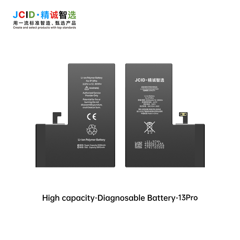 JCID iPhone 13 Pro Filmli Yüksek Kapasiteli Batarya (3330 mAh)